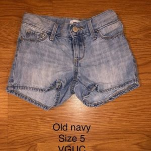 Girls old navy jean shorts